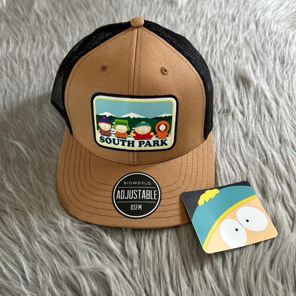 Comedy Central South Park Hatโ Brown Mens One Size Fits Most Snapback Adjustable